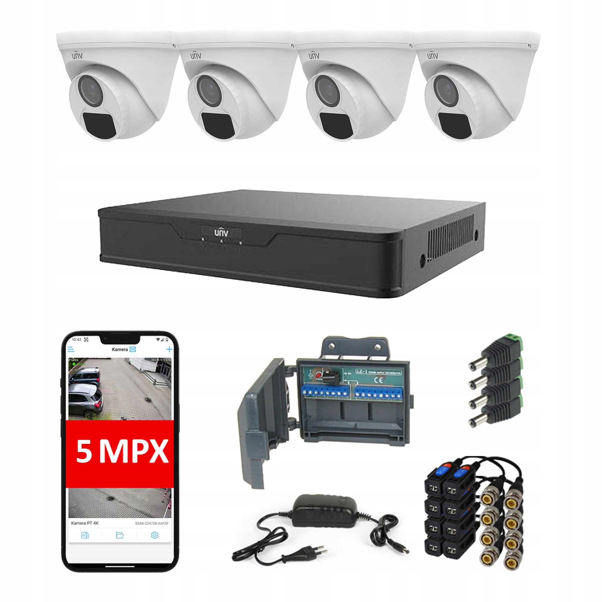 Uniview Zestaw do monitoringu ZZUNV5T_21