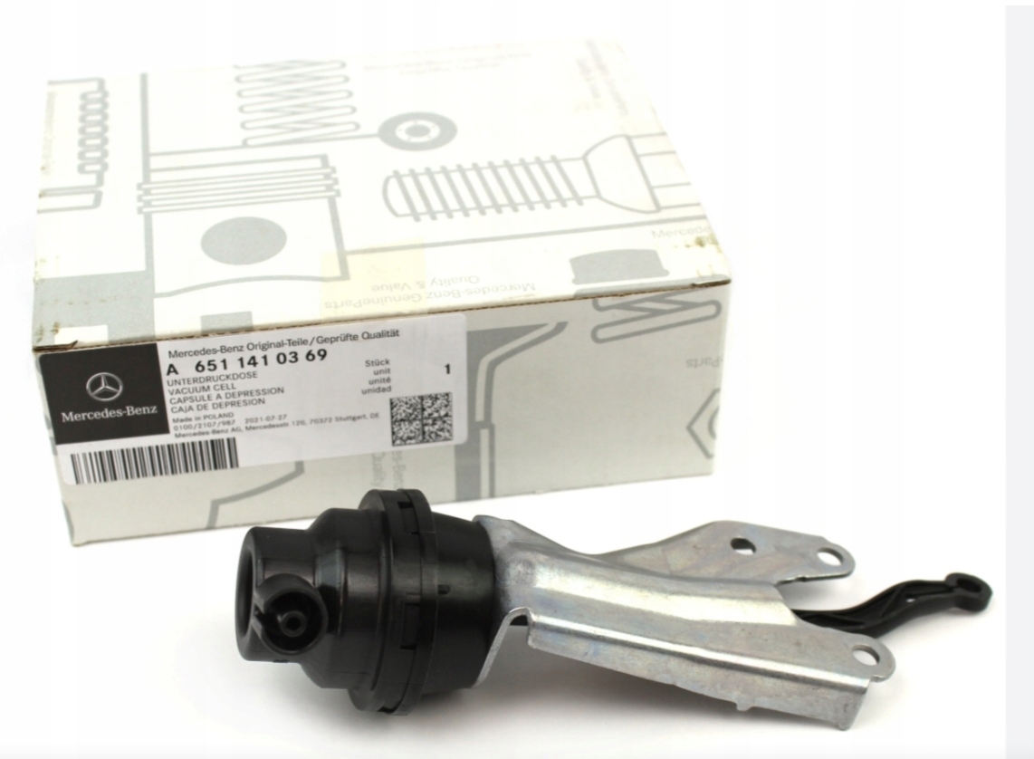 

Mercedes Zawór Podciśnienia Oryginał A6511410369