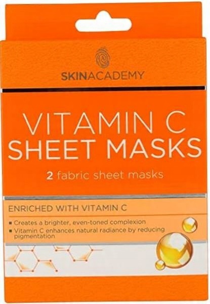 

Skin Academy Maska w Płachcie Z Witaminą C 2szt