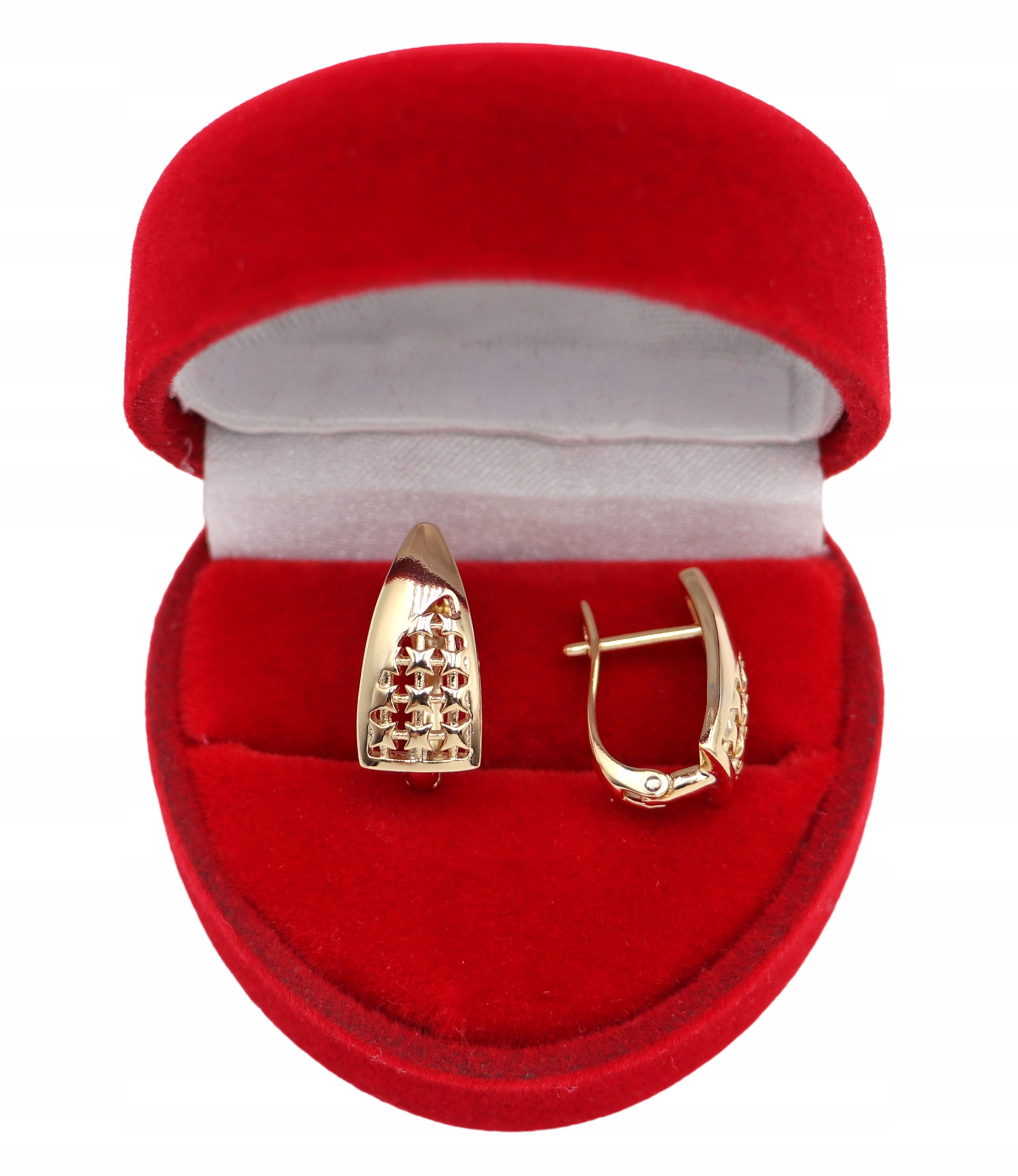 Złote KOLCZYKI ze stali chirurgicznej 316L K911