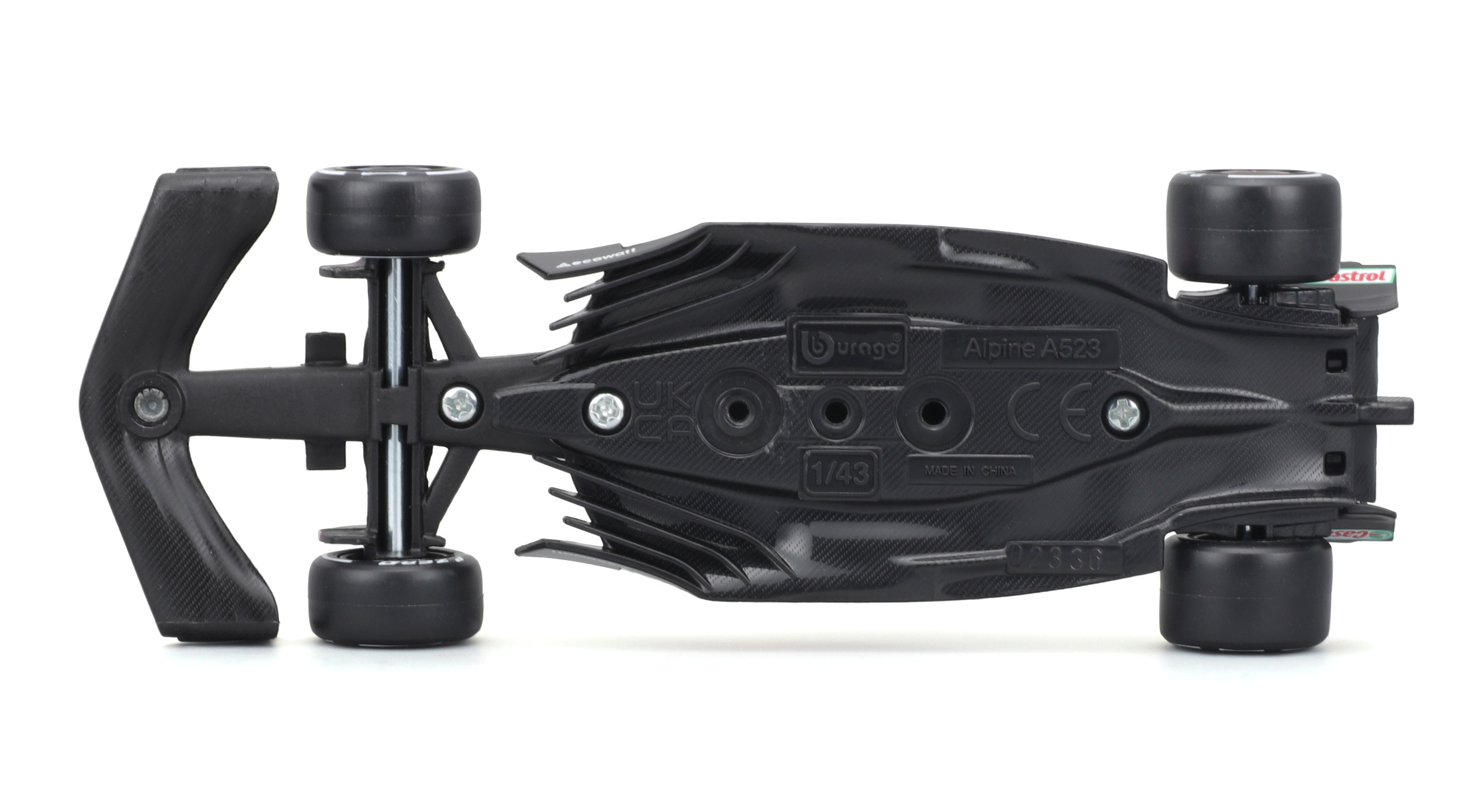 BOLID F1 BWT Alpine Team A523 2023 Pierre Gasly 1:43 model BBURAGO 18-38072 Płeć chłopcy dziewczynki