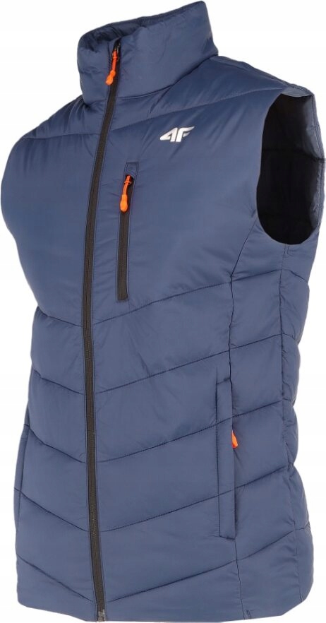 4F KAMIZELKA Z KIESZENIĄ NA PIERSI GRANATOWA BEZRĘKAWNIK PUCHOWY M492 XXXL EAN (GTIN) 5904698854059