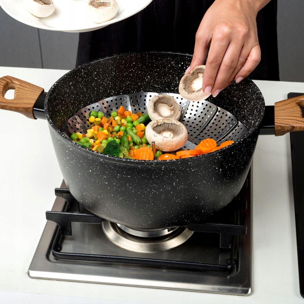 STALOWY WKŁAD DO GOTOWANIA NA PARZE KOSZYK SITKO Informacje dodatkowe możliwość mycia w zmywarce