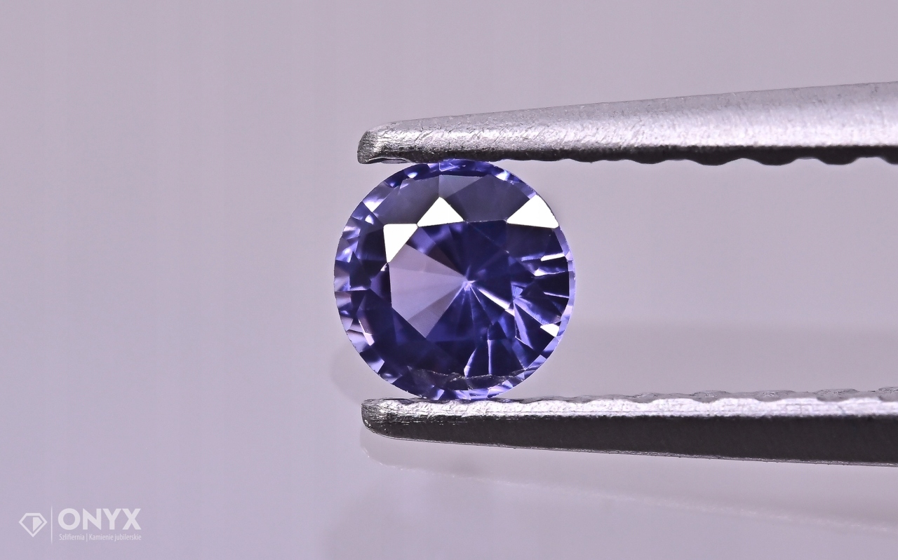 Fazetovaný safír kulatý fi 3,5 mm