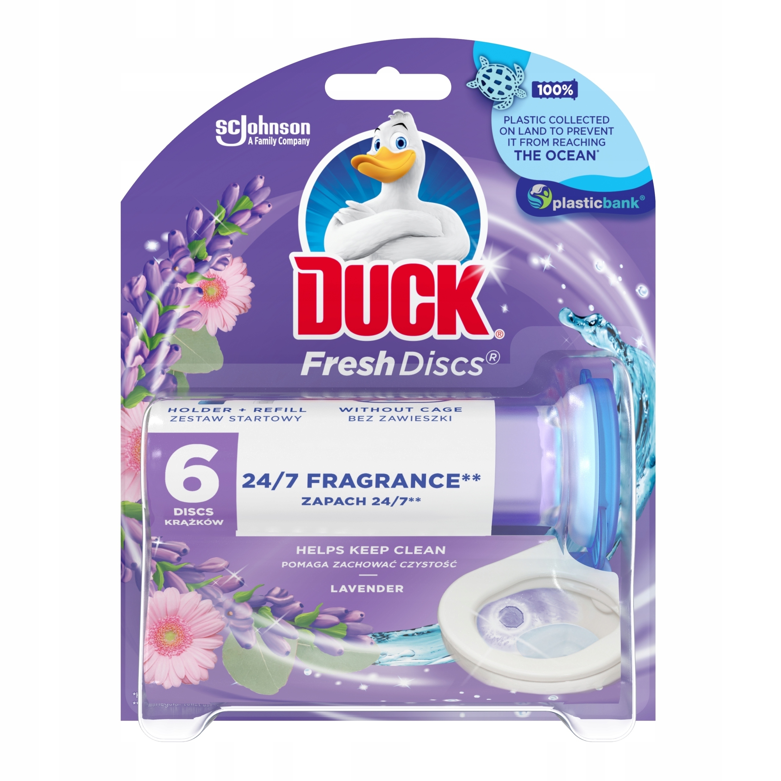 

Duck krążki Żelowe do Wc toalety zapach Lawenda