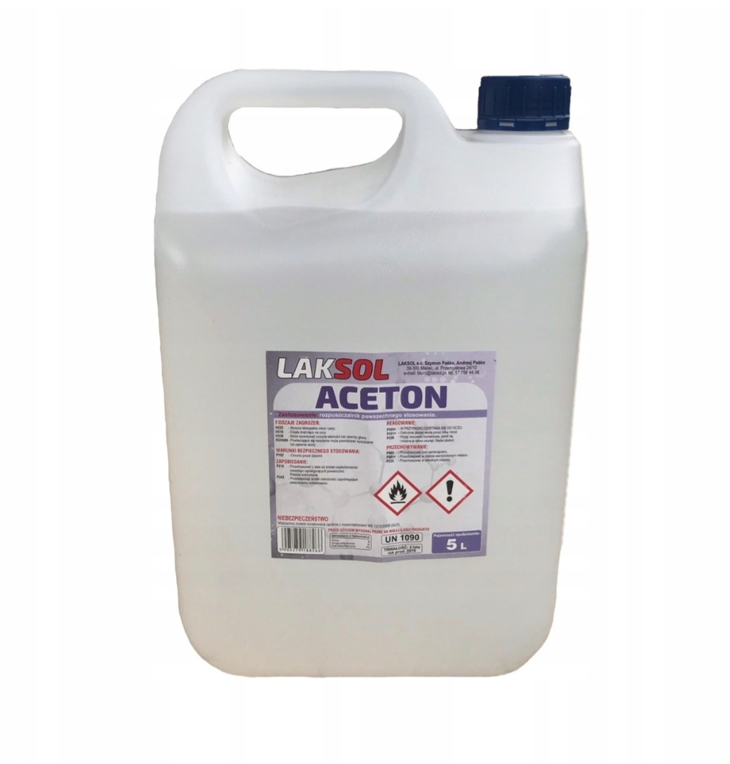 Aceton 5L techniczny rozpuszczalnik zmywacz