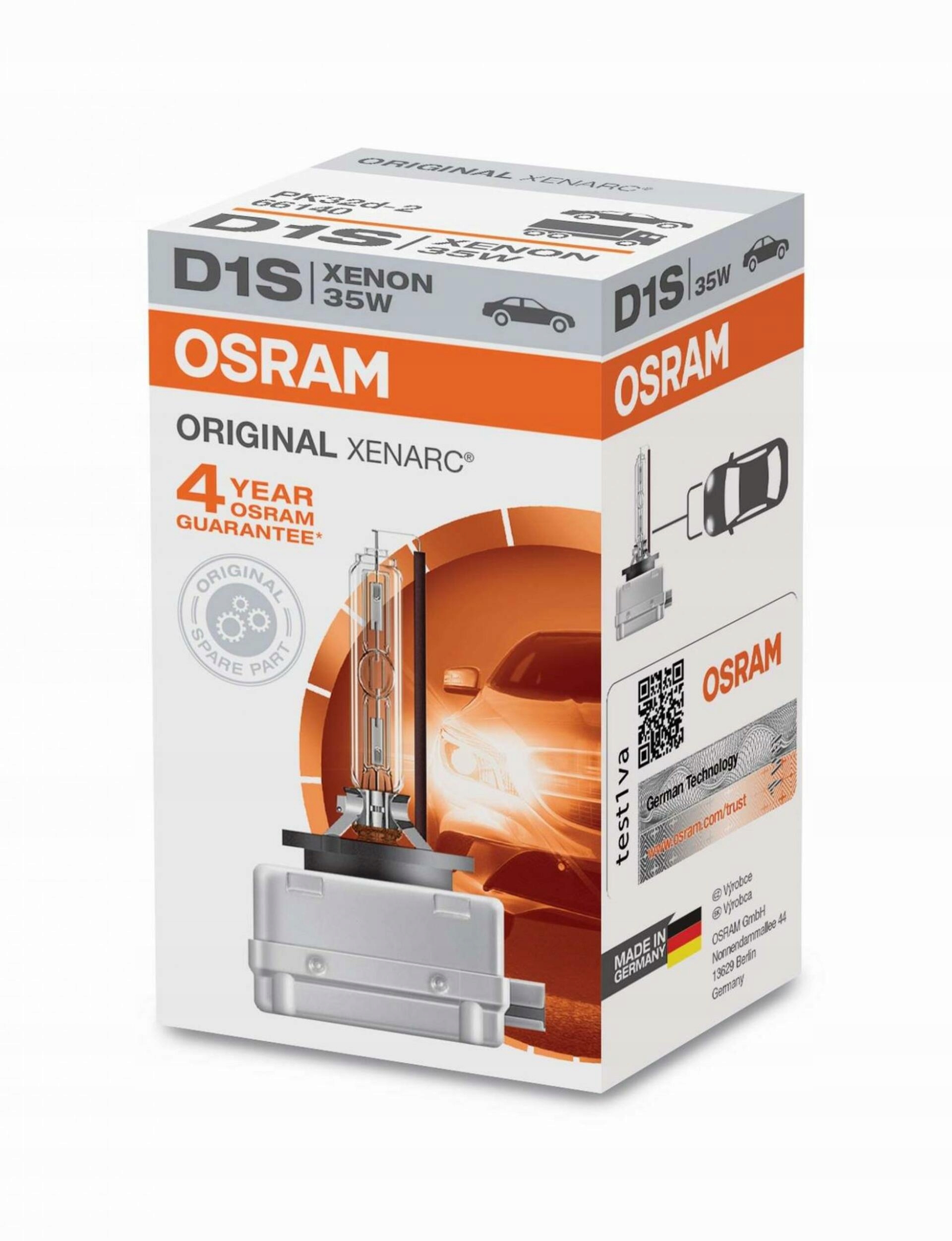 Osram Xenarc D1S 66140 35W 4150K PK32d-2 xenónová výbojka, 3200 lm