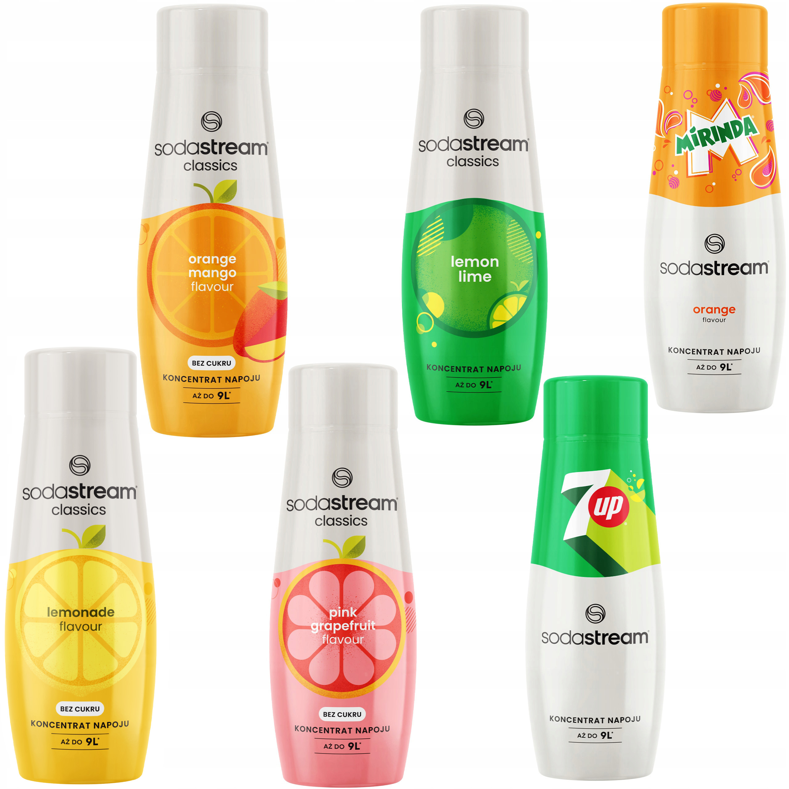 Levně Sodastream Sada koncentrátů, 6 příchutí sirupu.