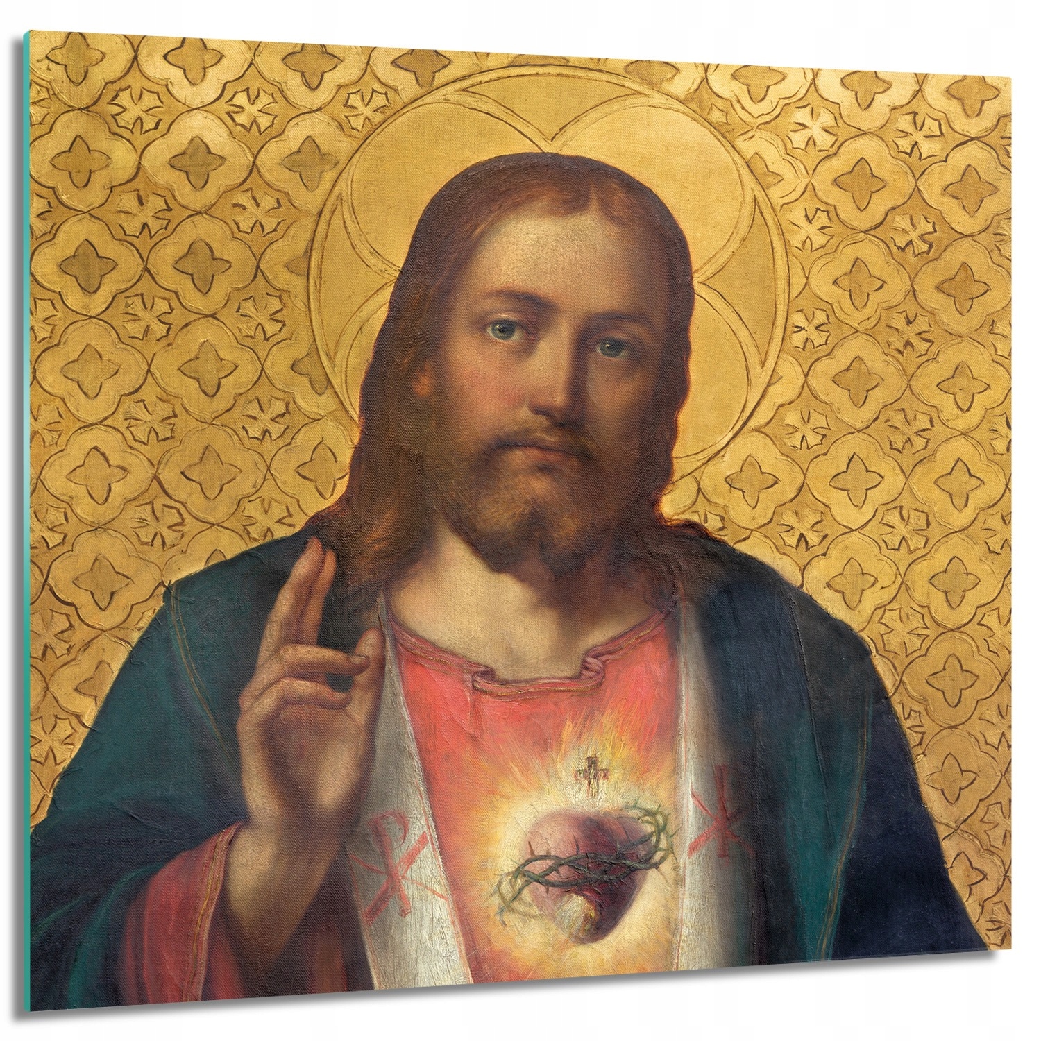 

Foto szklane na ścianę Jezus miłość serce 60x60