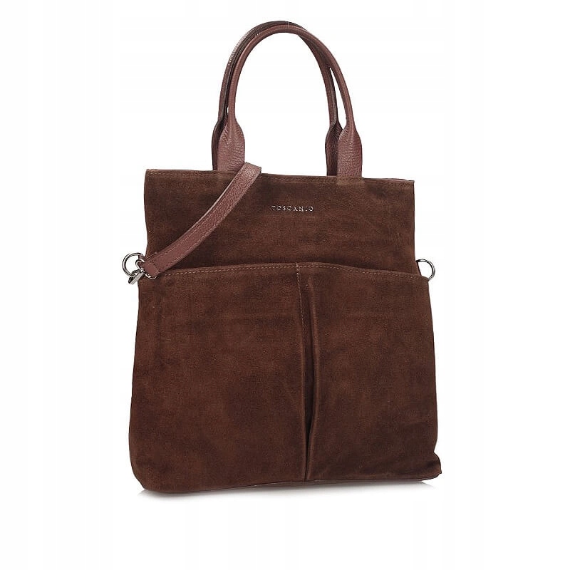 Semišová Kabelka přes rameno Toscanio G97 Bronzová D21