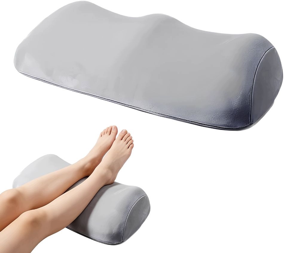 Polštář Pod Kolena Z Paměťové Pěny Pro Zvedání Nohou, Šedá, Ergonomická