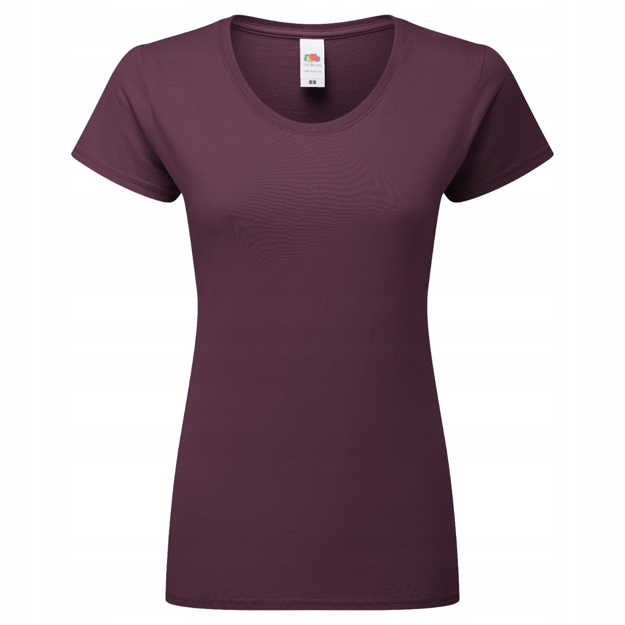 Tričko Ringspun Premium Fruit of the Loom Dark Plum XL