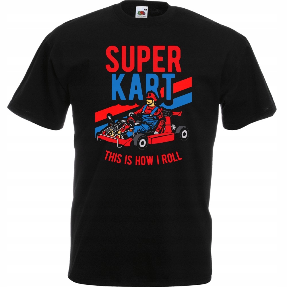 

Koszulka gokart kart how i roll L czarna