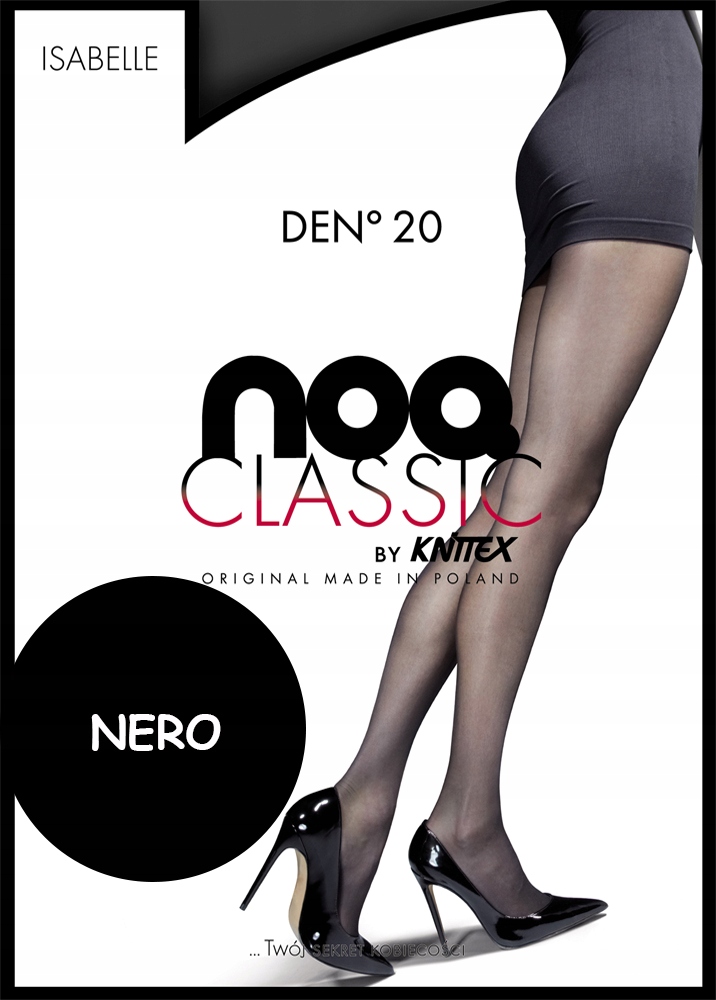 

knittex Isabelle rajstopy lycra 20 den Nero# 6 XXL