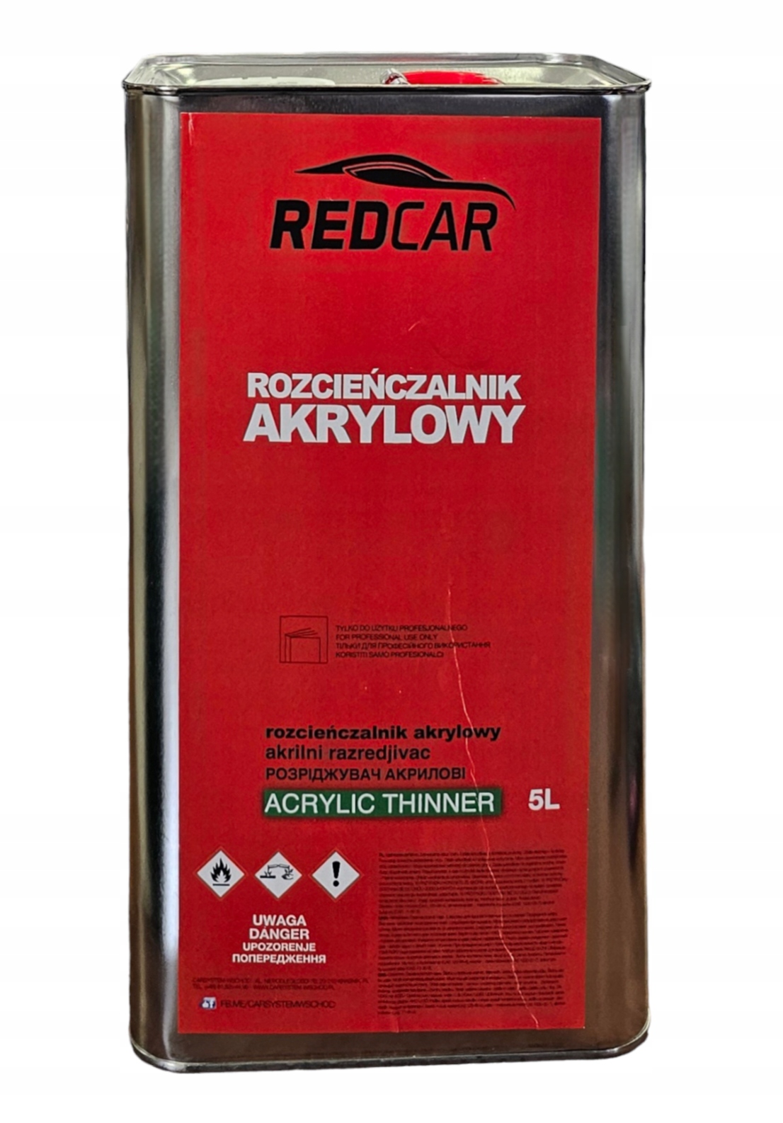 REDCAR ROZCIEŃCZALNIK DO LAKIERÓW AKRYLOWYCH 5L