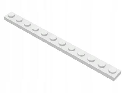 

Lego 60479 Płytka 1x12 biała Nowa (2g)