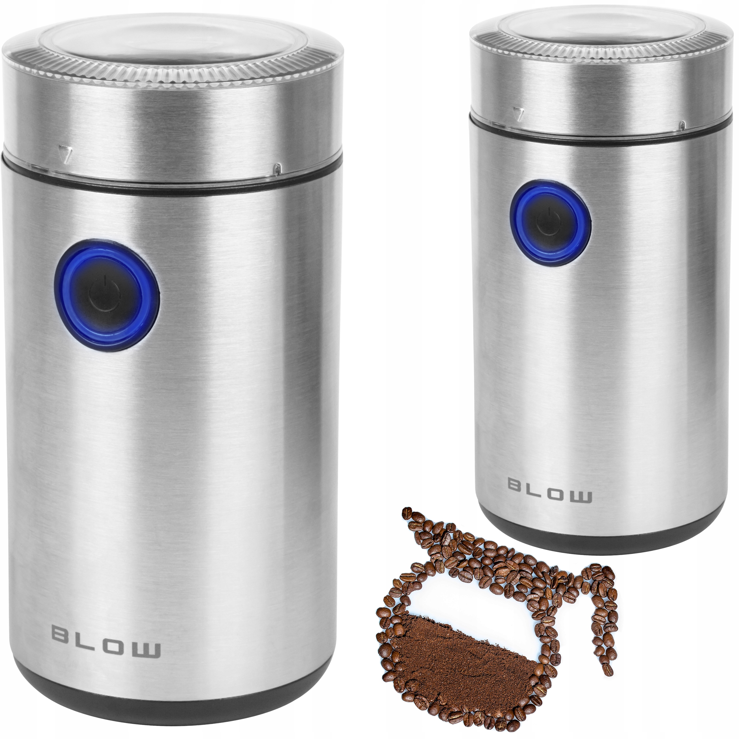 Mlýnek Na Kávu A Ořechy Grinder Ocel Elektrický Výkonný 200 W 50 g