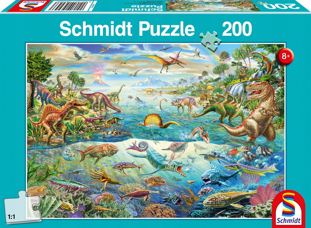 

Schmidt Puzzle 200 el Świat dinozaurów