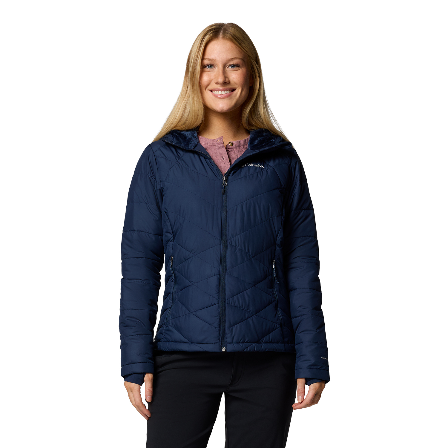 Damska kurtka Columbia Heavenly Hooded collegiate navy S