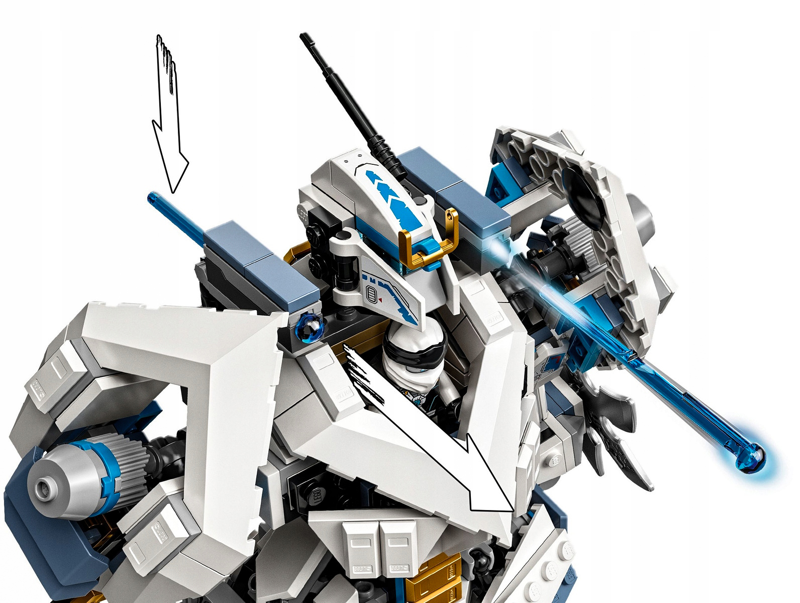 LEGO NINJAGO STARCIE TYTANÓW MECH Płeć chłopcy dziewczynki