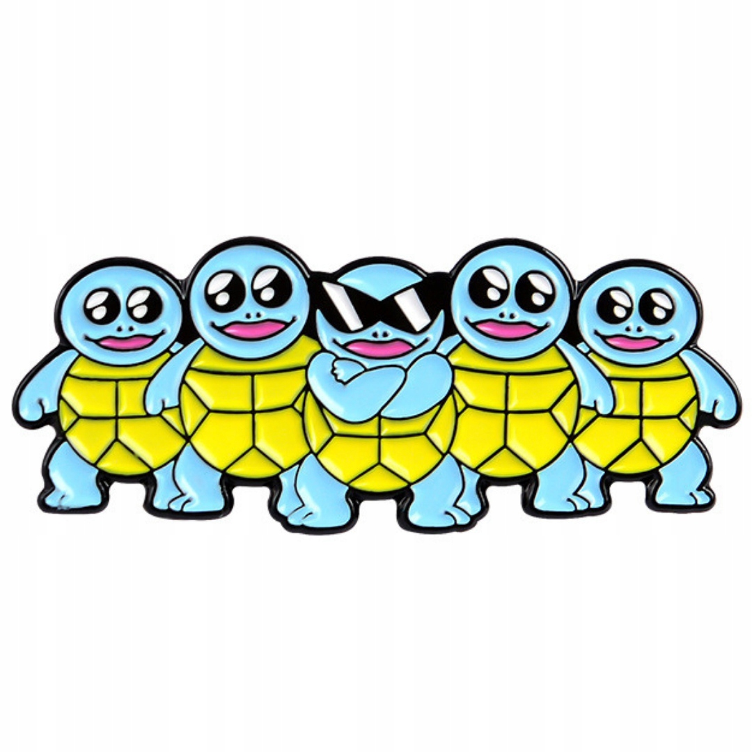 

Przypinka Metalowa Gang Squirtle Pokemon