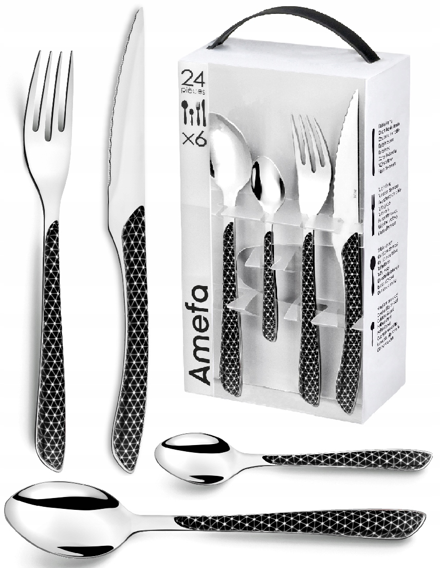 

Amefa 48 Modern Sztućce Zestaw 2284 Eclat Czarne