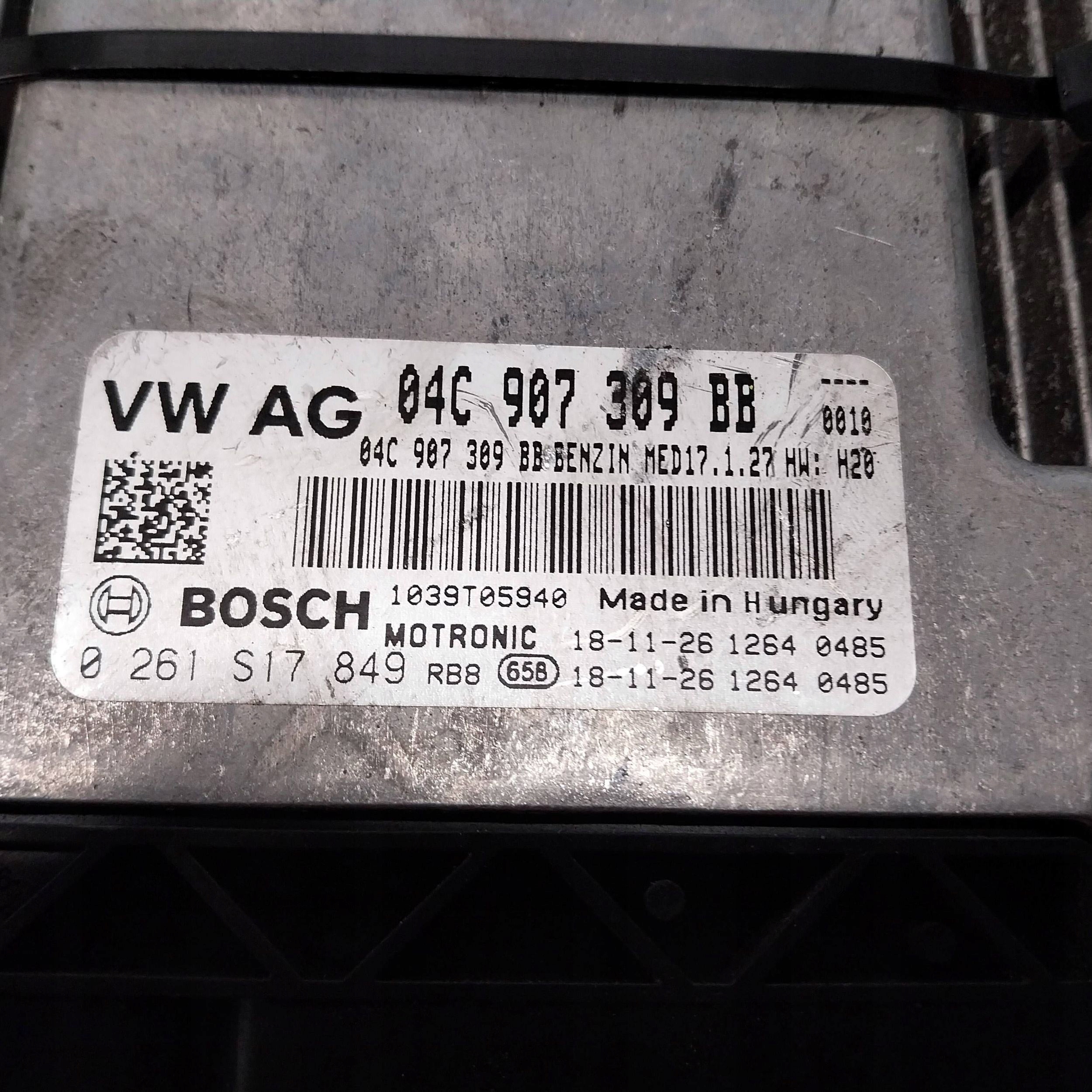 computer control unit of the engine 04C907309BB AUDI A3 8V Q2 81A ARONA 1.0TSI