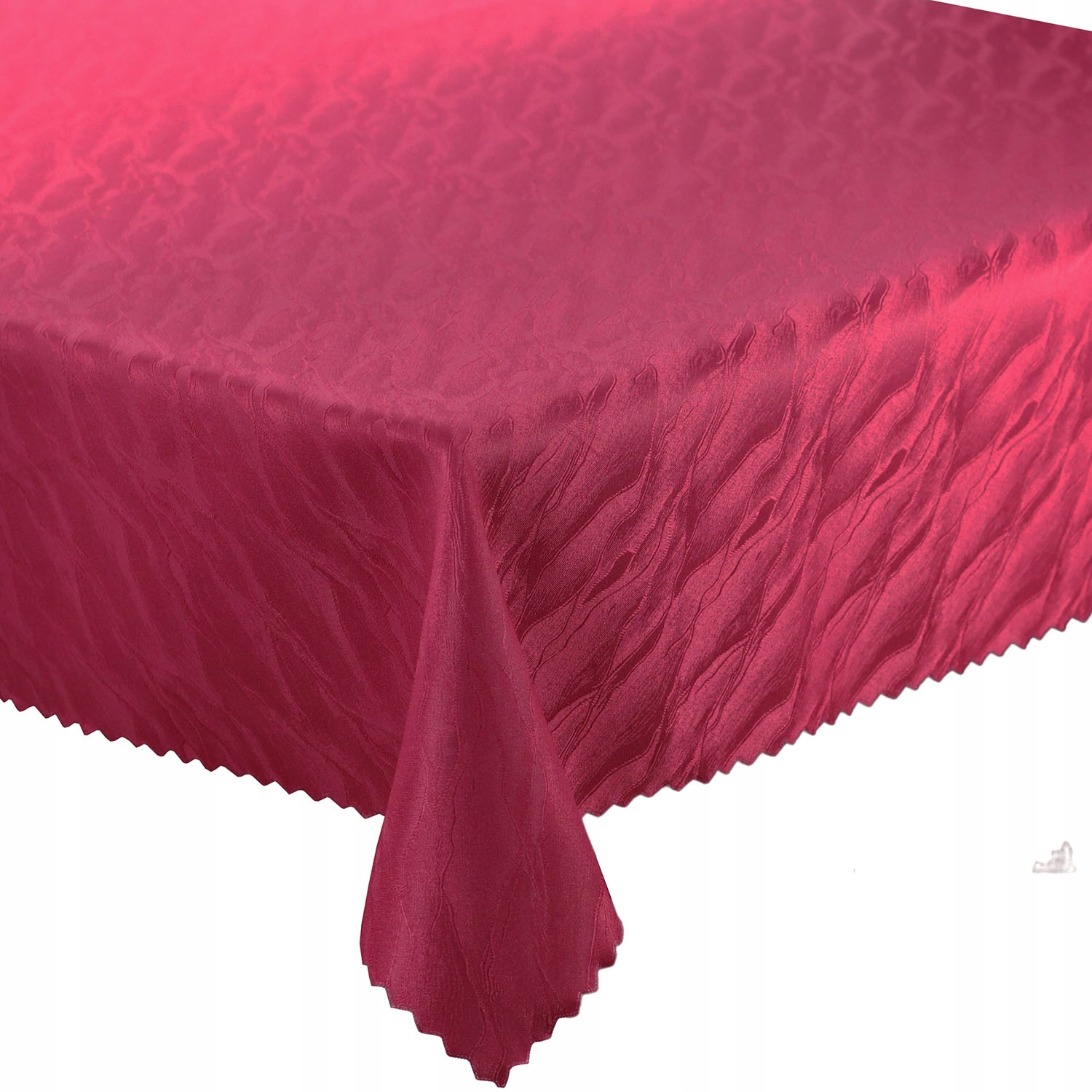 

Obrus Plamoodporny Bordowy Fale 160x320 cm