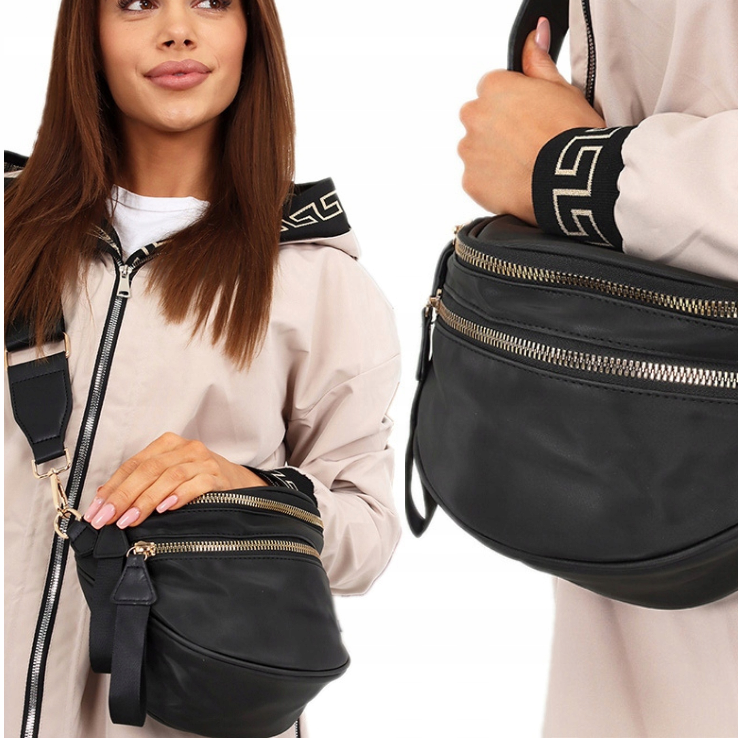 

Torebka Na Ramię Klasyczna Listonoszka Nerka 2387