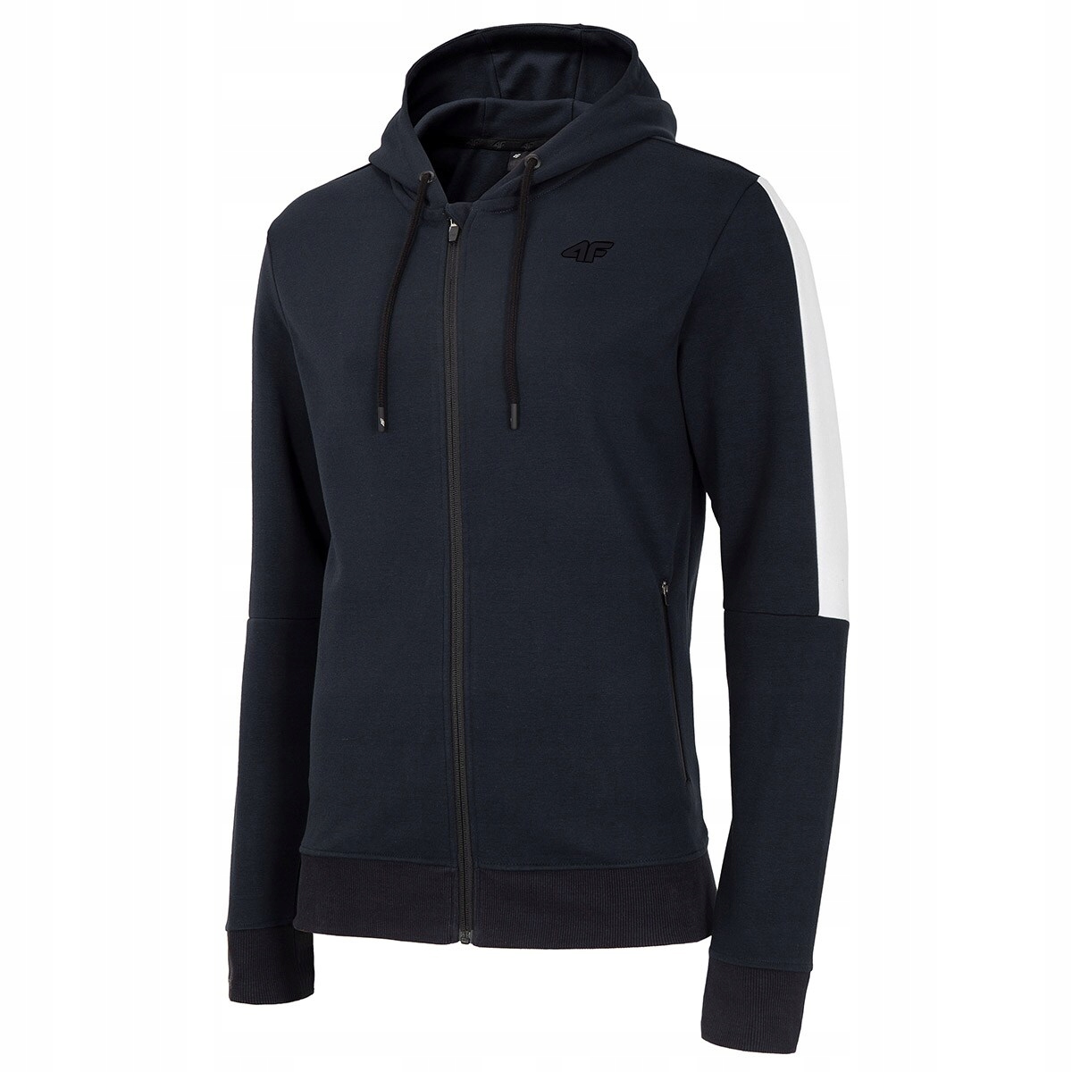 Mikina 4F BLM003 rozepínací s kapucí námořnická modrá velikost S