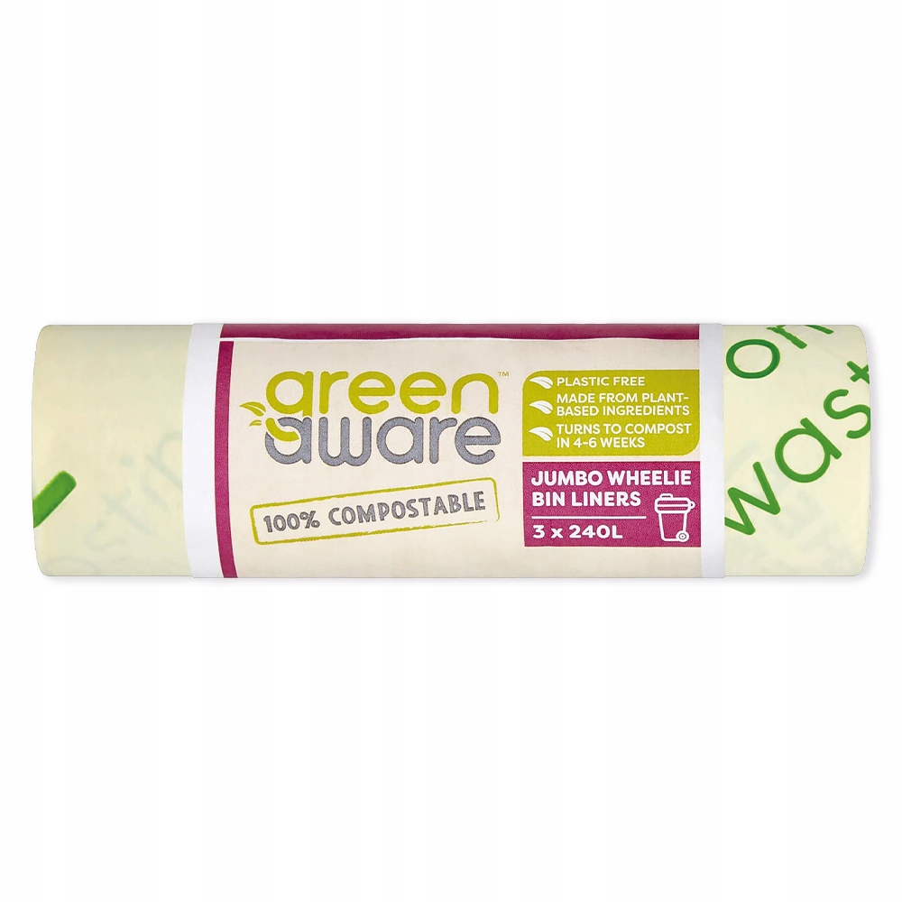 

GreenAware Kompostowalne worki na odpady 240L 3szt