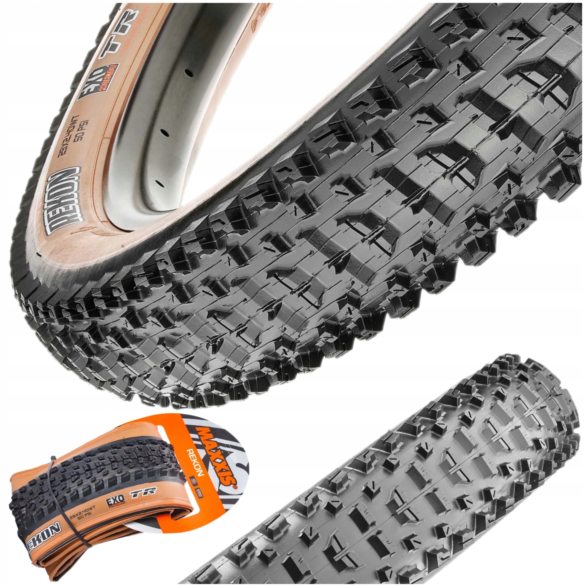 Plášť Na Kolo 29x2,40WT (61-622) Maxxis Rekon Plus Exo/tlr Tanwall Rolovací