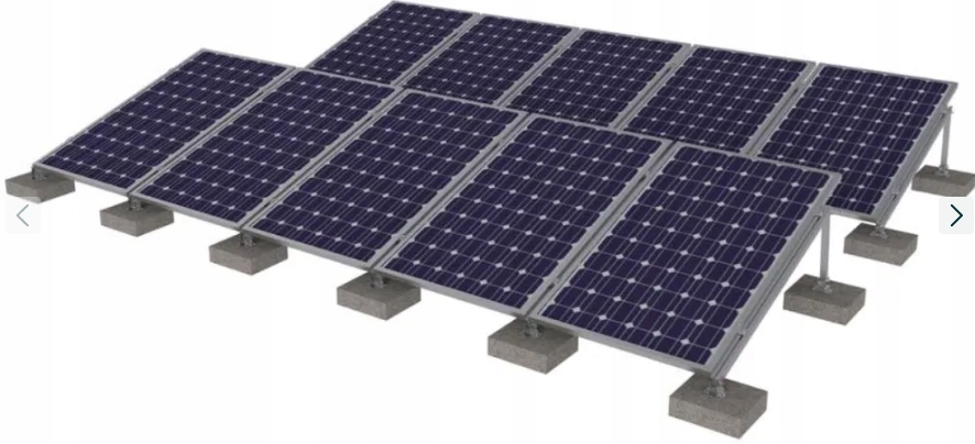 Vertikální balastová konstrukce a větší moduly