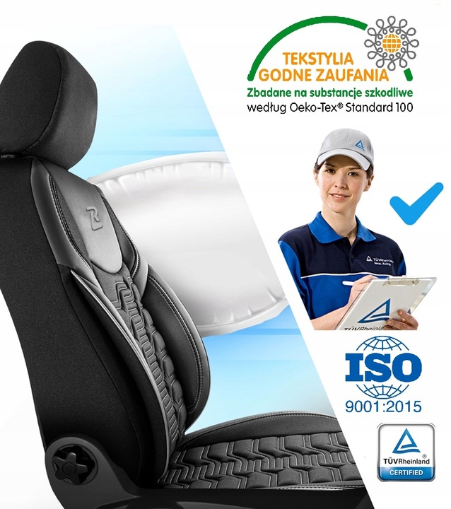 POKROWCE NA FOTELE SAMOCHODOWE BERLIN Numer katalogowy producenta KBR-01