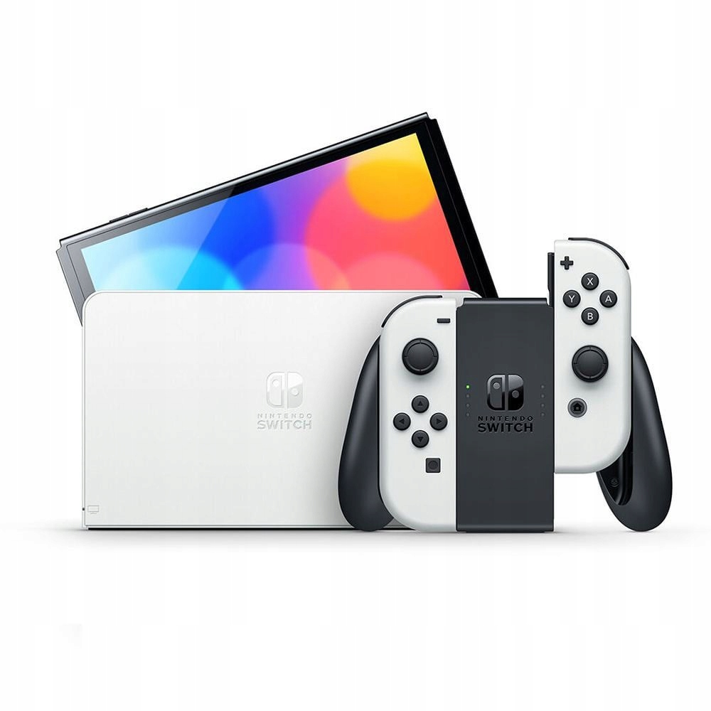 Nintendo Switch Oled Console With Joy-con Black+white