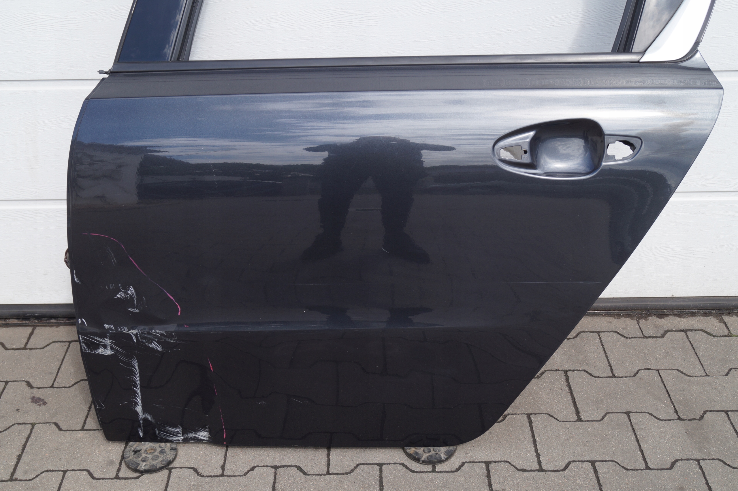 DRZWI TYŁ TYLNE LEWE PEUGEOT 508 I 1 SEDAN EEHD Kolor szary