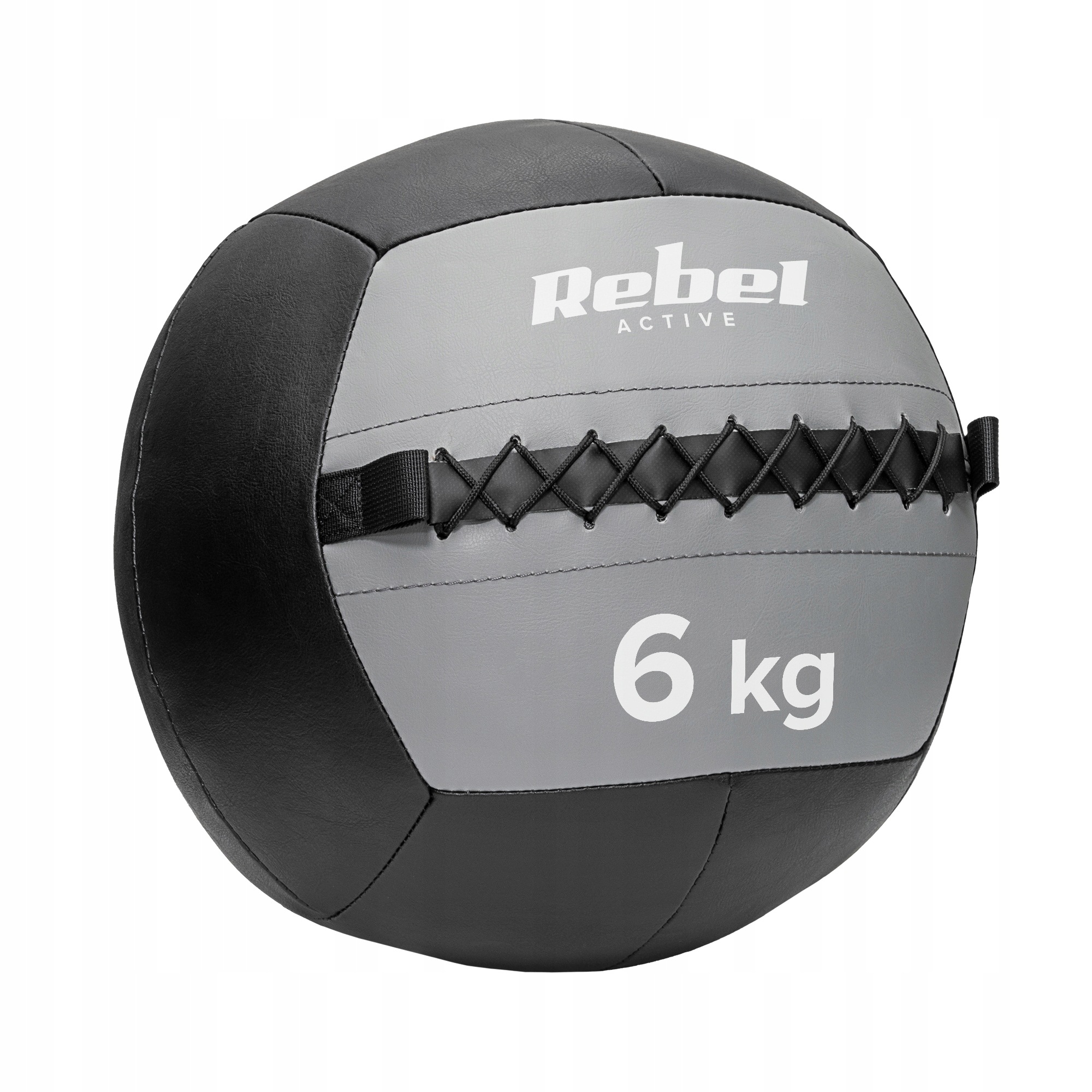 Rehabilitační medicinbal na cvičení 6 kg Rebel kožený