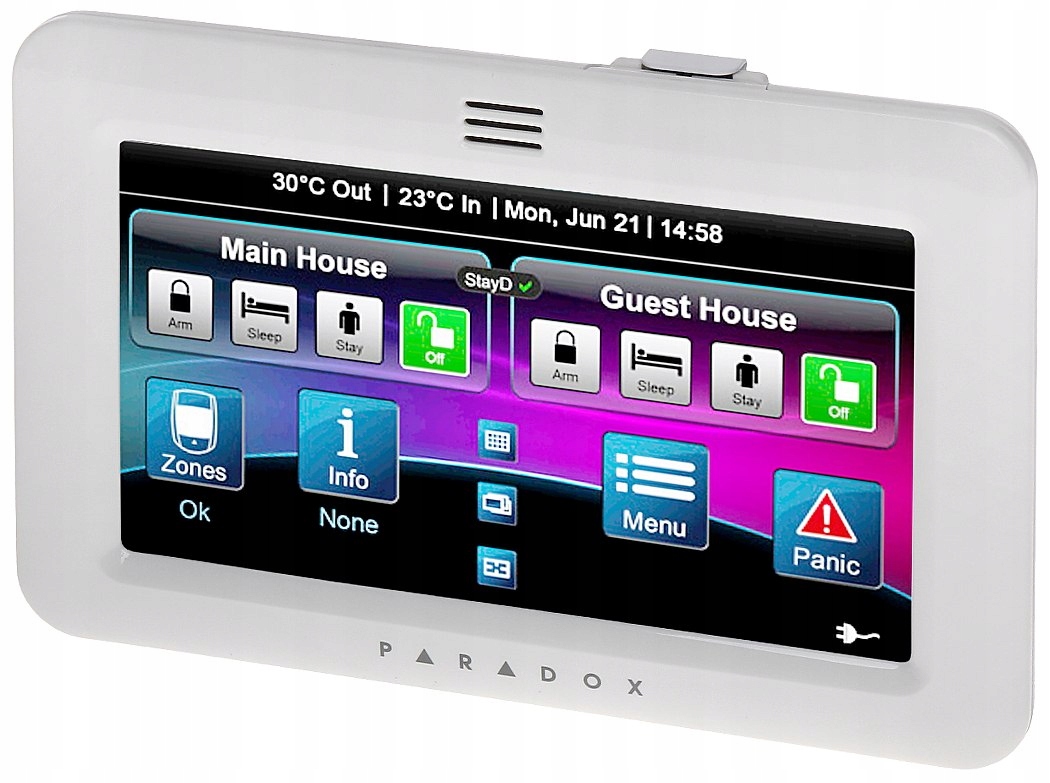 KLAWIATURA GRAFICZNA DO CENTRALI ALARMOWEJ TM-50/W