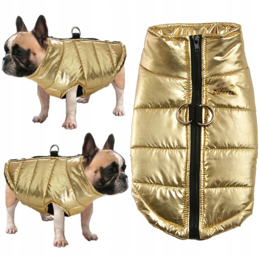 

Kurtka Dla Psa Wodoodporna Metaliczna L