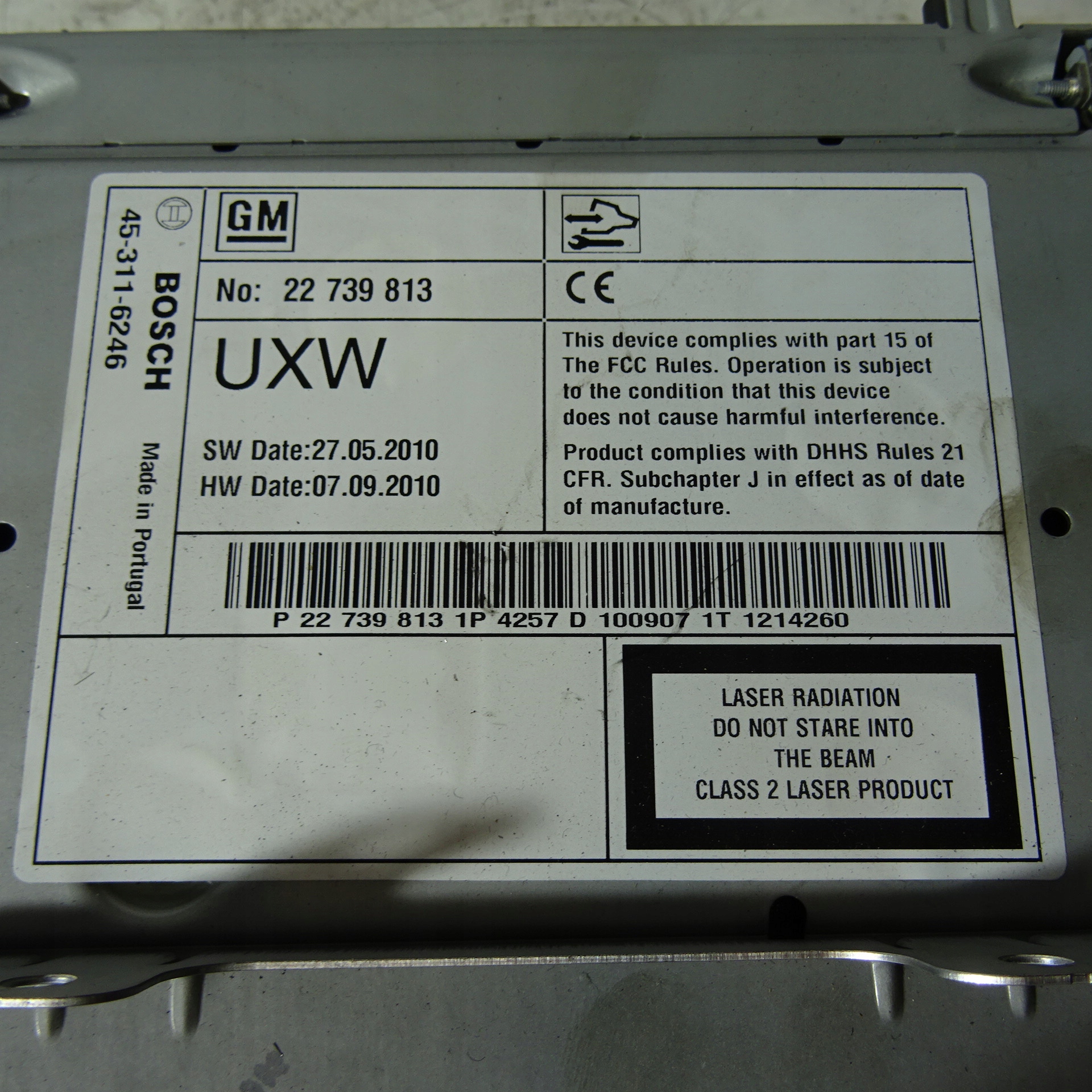 OPEL INSIGNIA A RADIO 22739813