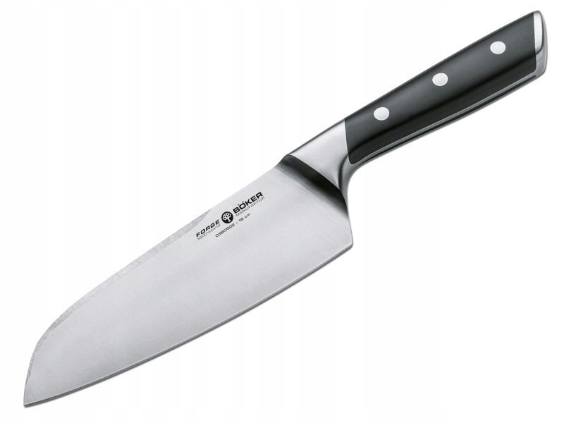 Nůž Santoku Böker Forge Ocel X50CrMoV15, plastová rukojeť, 160 mm