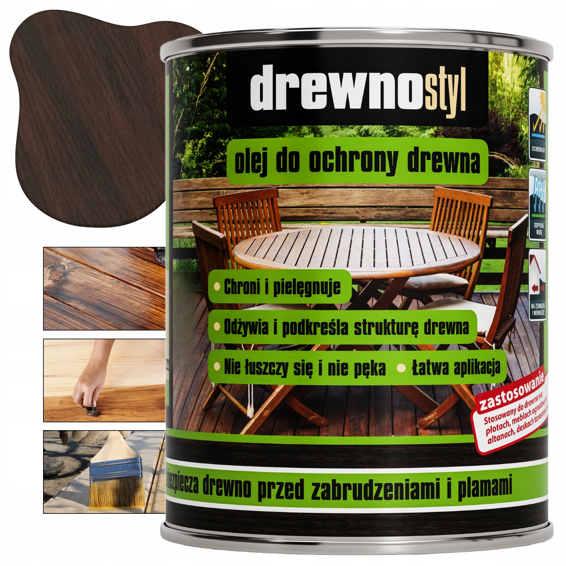 Olej Do Ochrony Drewna Impregnat Palisander Drewnostyl 2,5l Ochrona Drewna