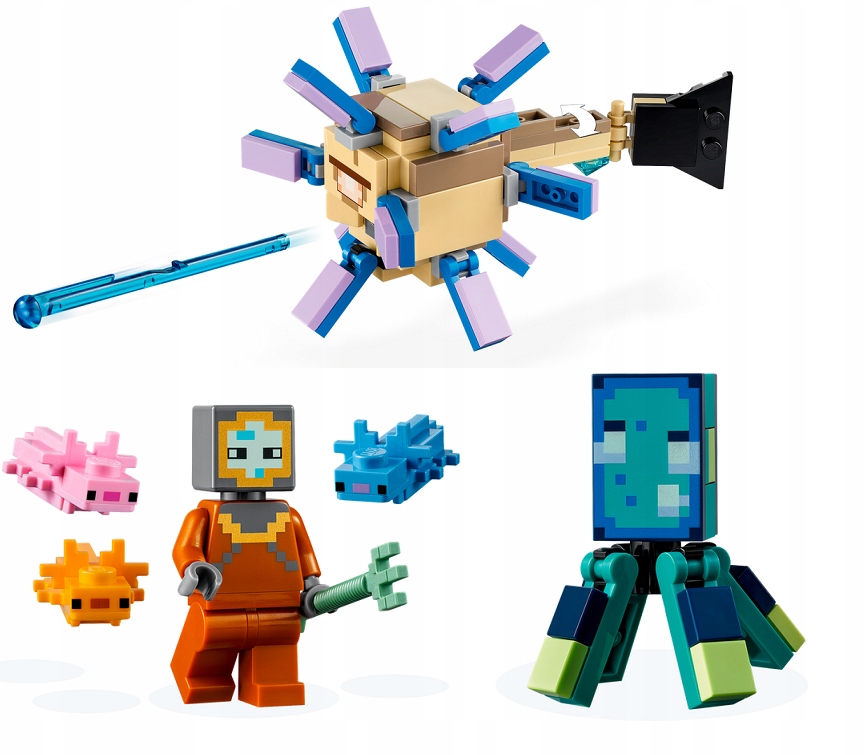 LEGO MINECRAFT 21180 - WALKA ZE STRAŻNIKAMI Wiek dziecka 8 lat +
