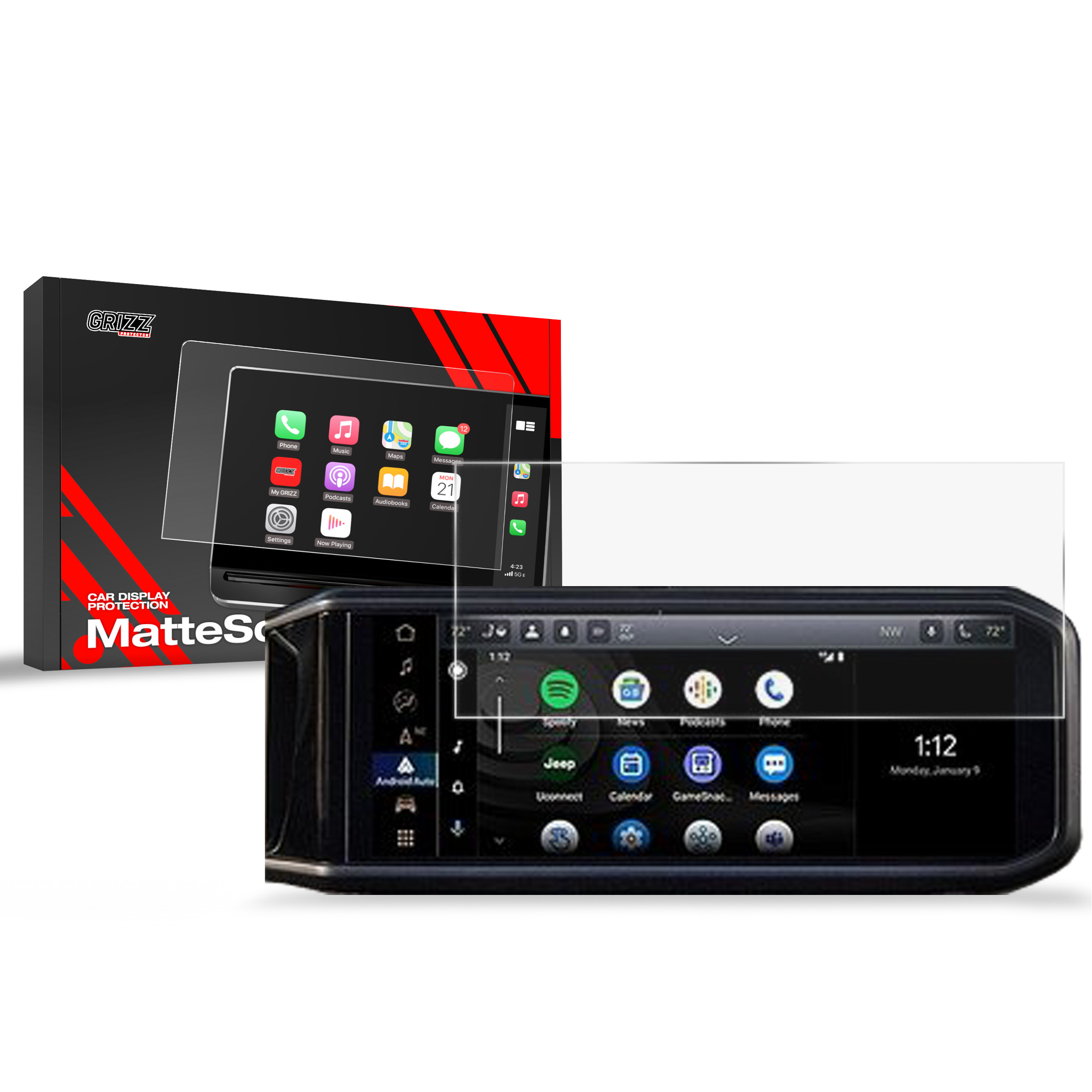 Folia Antyodciskowa do Jeep Wrangler 12,3" (2024-2025)