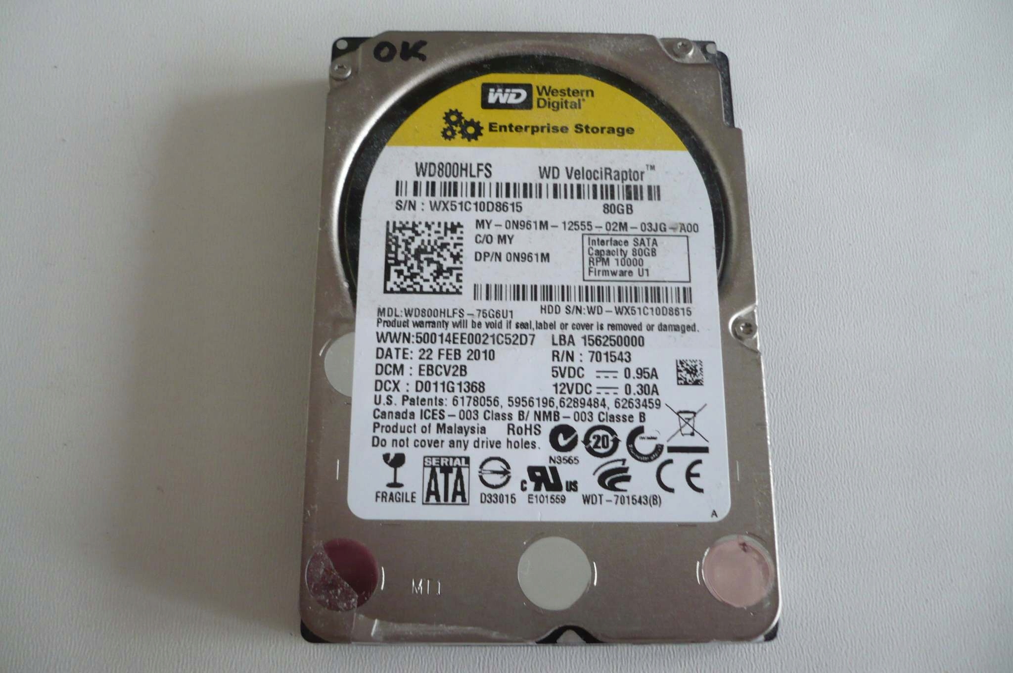 Dysk twardy WD800HLFS 80 GB SATA II 3,5"