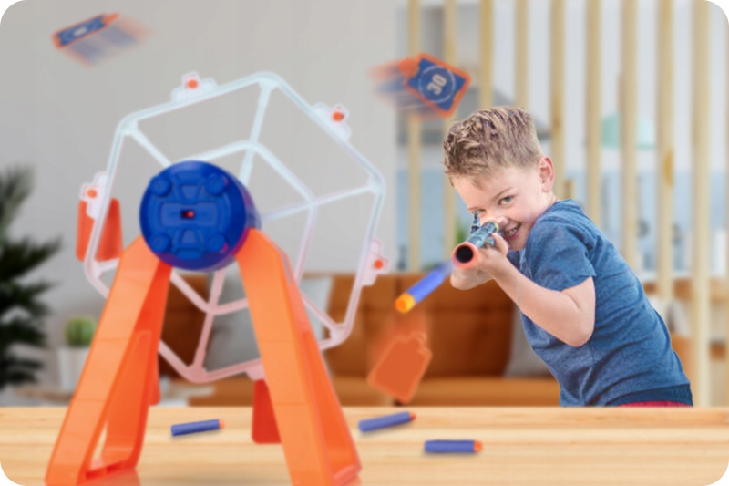 TARCZA ELEKTRONICZNA STRZELNICA DO NERF + PISTOLET Marka Webski