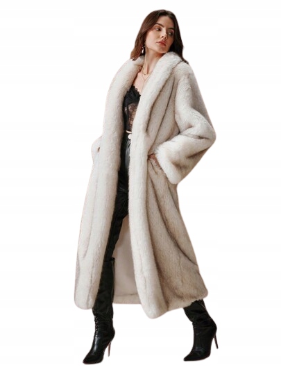 Shein Dámská Umělá Kožešina Bílá Dlouhá 34 1JB