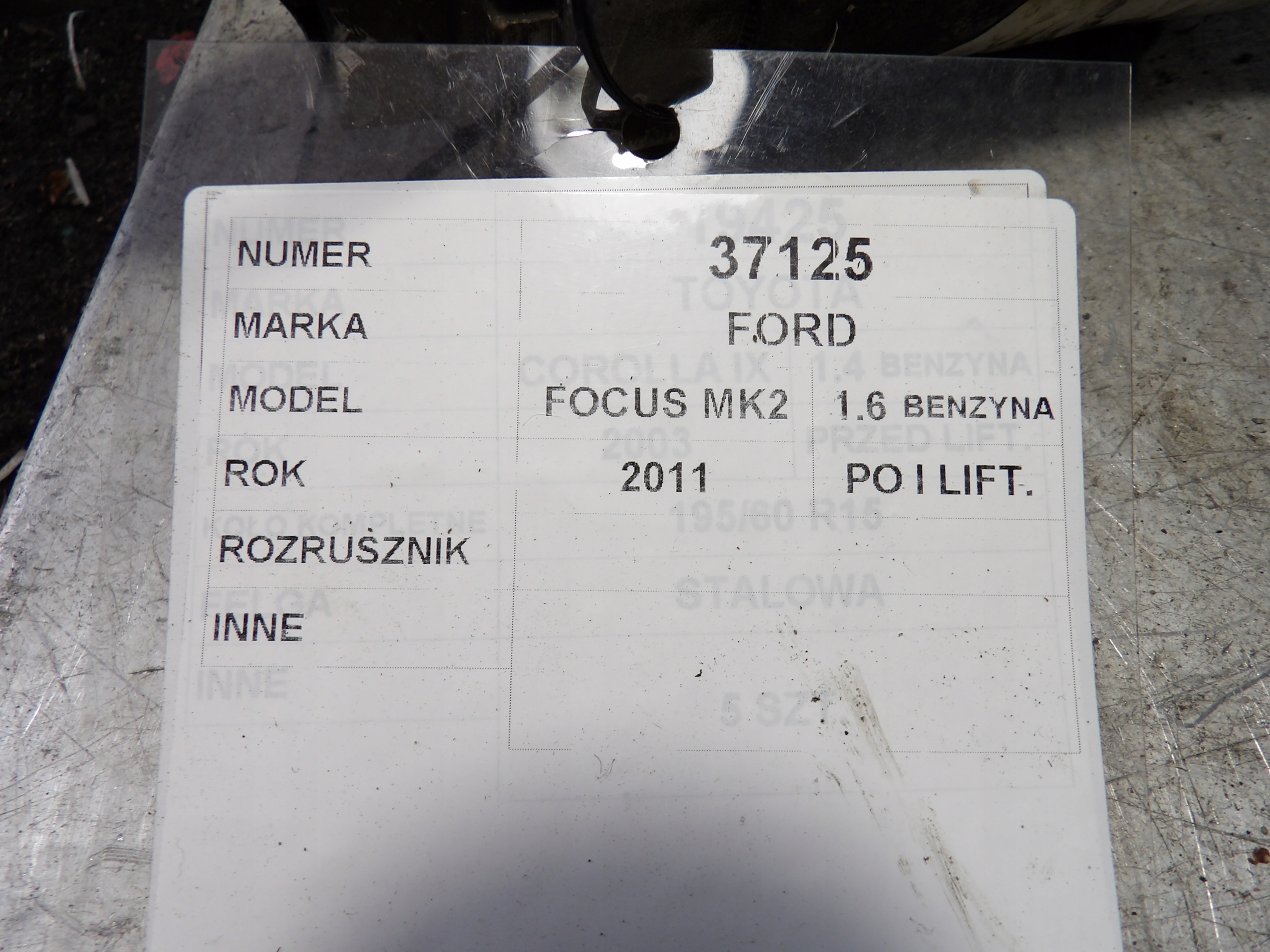 Ford Focus MK2 starter 1,6B 30659513 8V21-11000-BE TS12E10