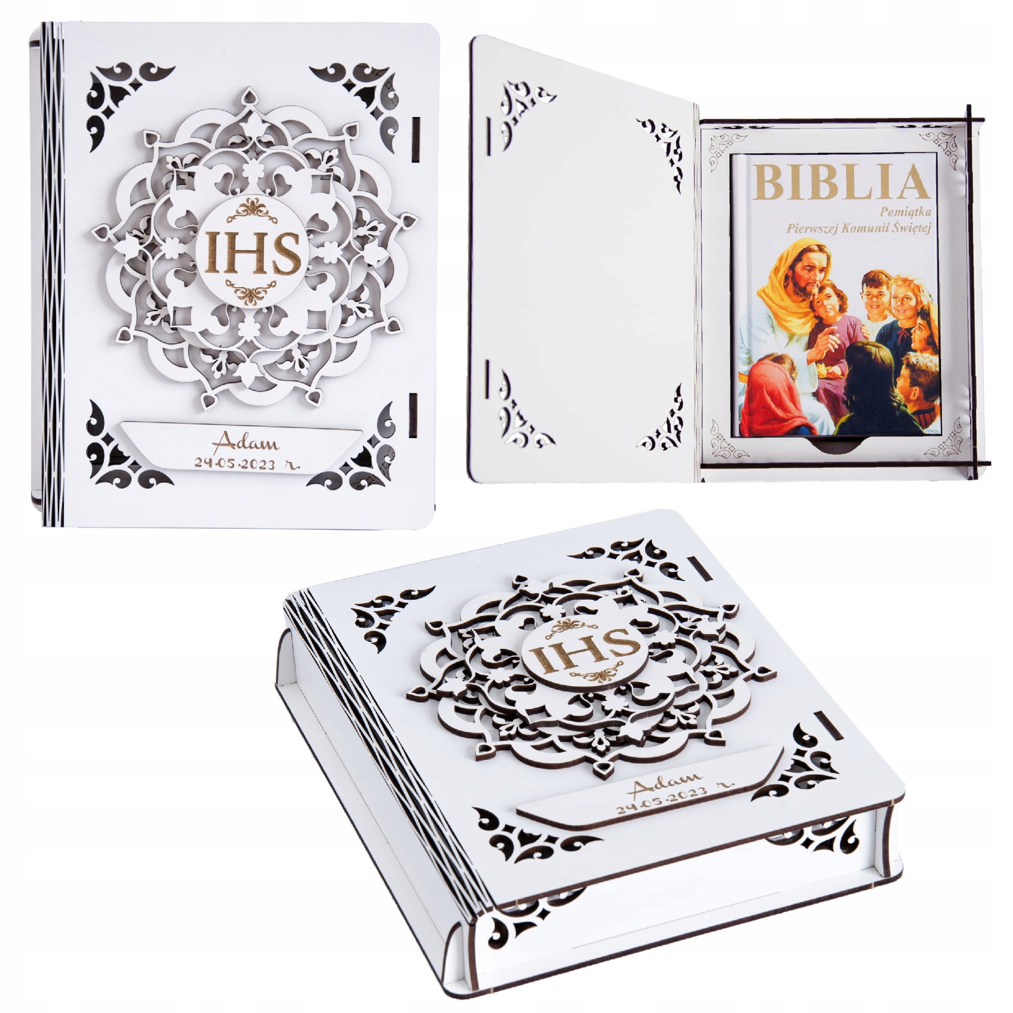 

Biblia w pudełku Pamiątka I Komunii Świętej OBK-7