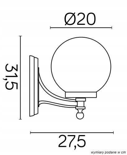 Przydymiona czarna lampa elewacyjna kinkiet retro Stan opakowania oryginalne